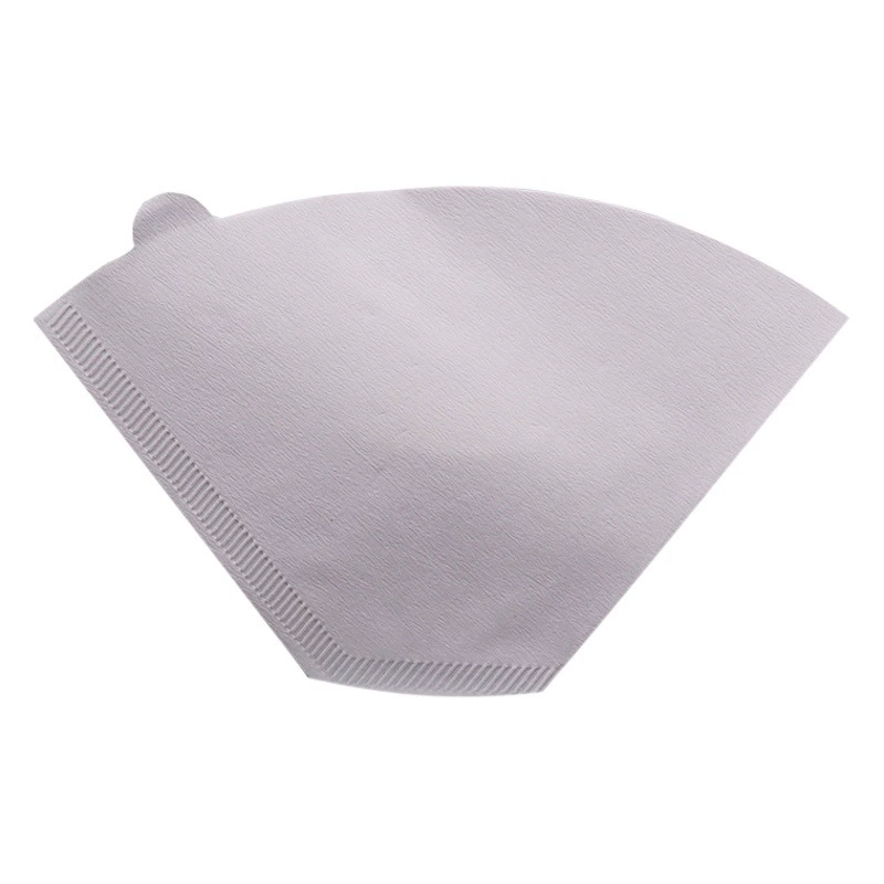 U103 бумажный фильтр для кофе веерообразная ручная Воронка для кофе складной Американский плоский фильтр чашка 4-6 человек древесная масса бумага