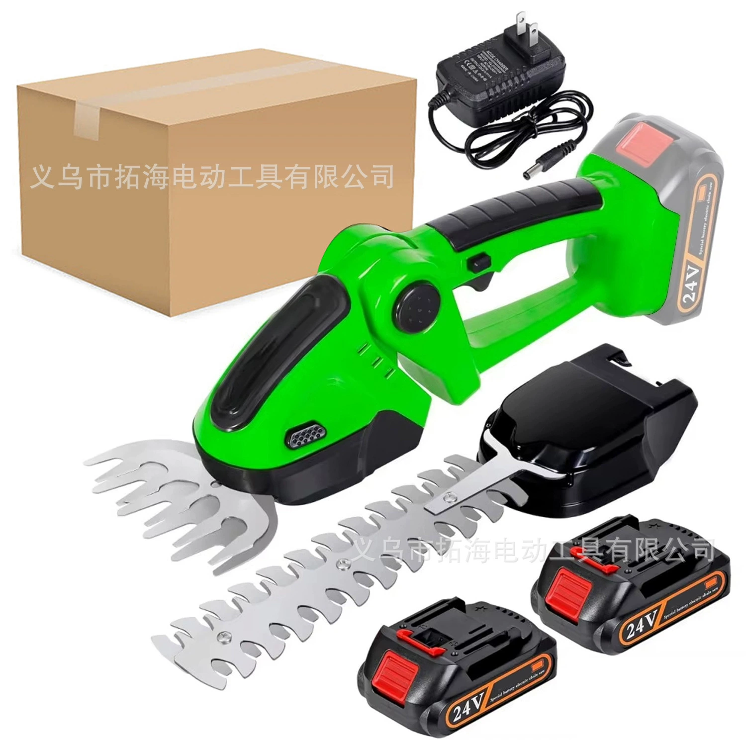 Электрический триммер для живой изгороди двойного назначения, перезаряжаемые секаторы, газонокосилка, зеленый пояс, садовый триммер для обрезки с литиевой батареей