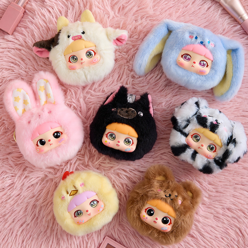 Kitten - animal snack makeup mirror blind box / Single random