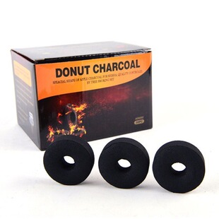 ������ˮ���h��̿ ����Ȧ 40MM��ȼ̼ľ̼ hookah donut charcoal