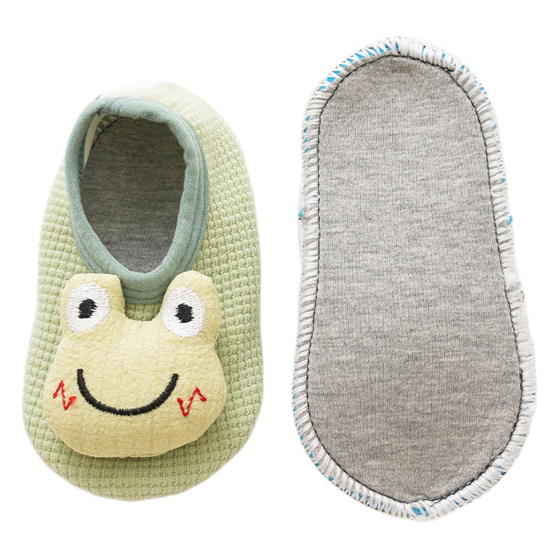 Bebé calcetines de piso antideslizante de dibujos animados niños de fondo suave zapatos de niño de interior educación temprana niño bebé de fondo suave primavera y otoño