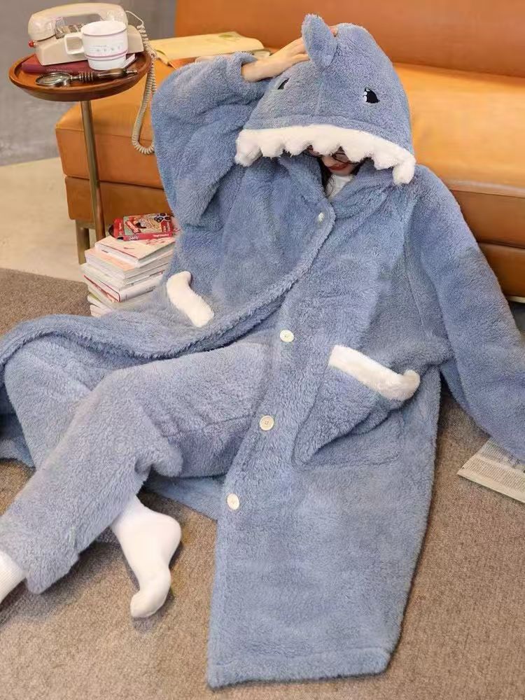 Camisón de tiburón oscuro más pantalones