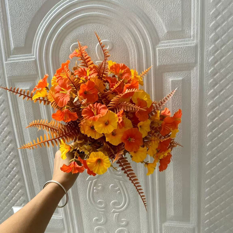 Cross-Border Amazon Hot-Selling Autumn Artificial Flowers, Fake Flowers, Persian Leaves, Morning Glory Single-Stem Eucalyptus Cross-Border Amazon Hot-Selling Autumn Artificial Flowers, Fake Flowers, Persian Leaves, Morning Glory Single-Stem Eucalyptus