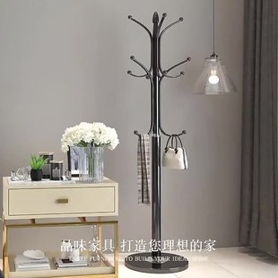 Modern Simple Light Luxury Marble Clothes Hanger Floor Bedroom Wrought Iron Clothes Rack Home Hanging Bag Hanging Clothes Rack