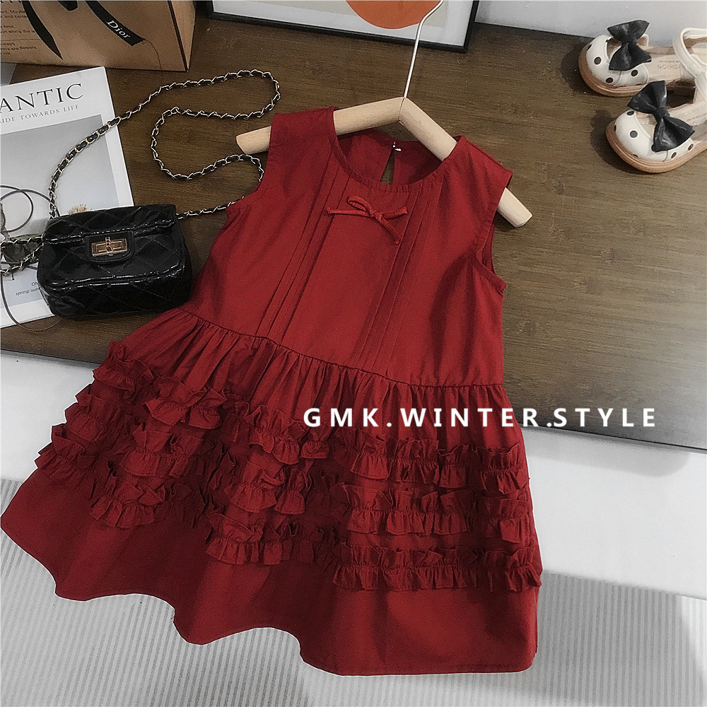thin summer red tank top