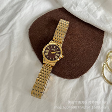 IEKE新款2025国货复古经典小金表气质手表女款时尚高级感钢带女表