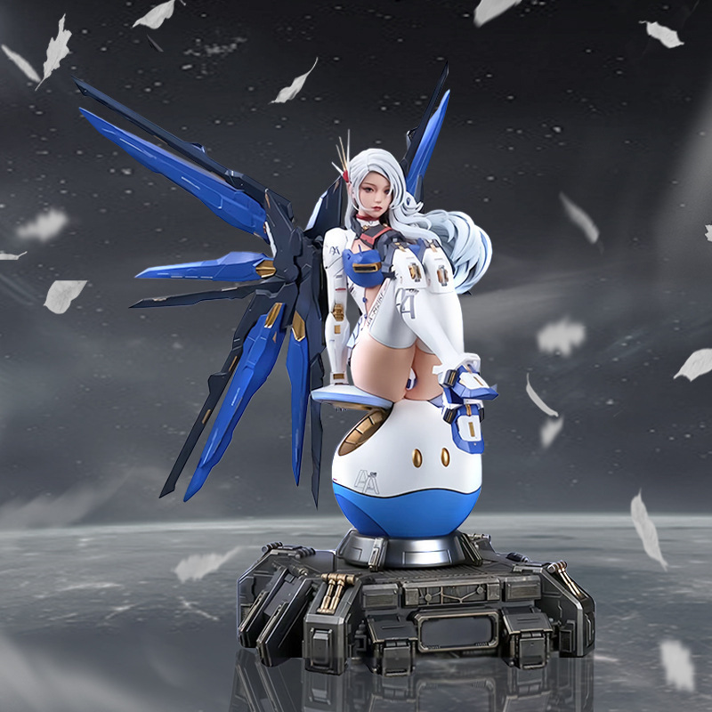 自由機娘ガンダムフィギュア機甲機械玩具ケース置物二次元アニメ美少女フィギュア|undefined