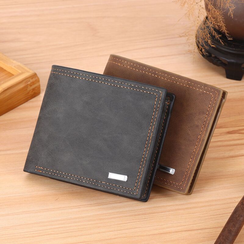 Men's Wallet Short Wallet Leather Wallet with Multiple Card Slots Can Hold Driver's License Retro One Piece Wholesale Dollar Bill Holder Men's Wallet Short Wallet Leather Wallet with Multiple Card Slots Can Hold Driver's License Retro One Piece Wholesale Dollar Bill Holder
