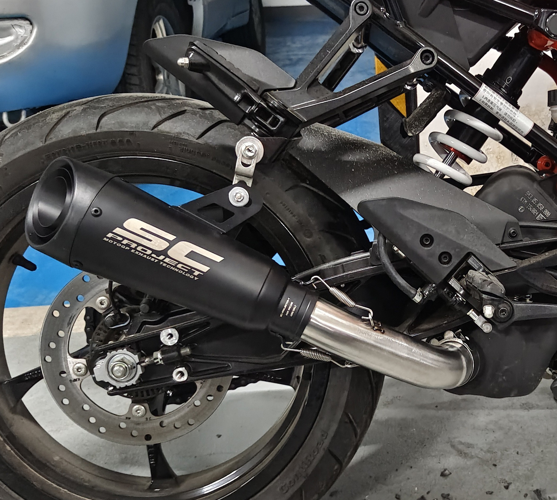 New Model Rc390 390Adv Husqvarna 401 Mid-Section Modified Sc Scorpion Ar Exhaust Pipe