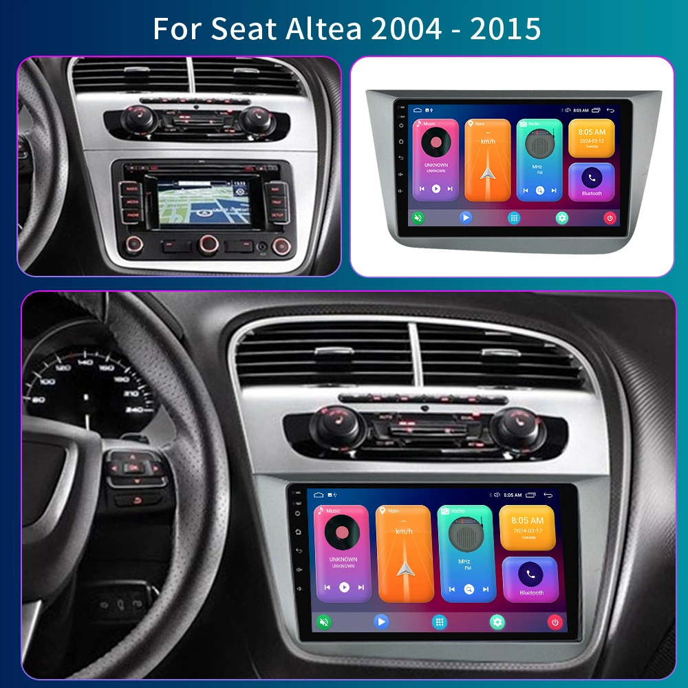 Подходит для 04-15 Seat Altea Автомобильный большой экран Android Навигатор беспроводной CarPlay