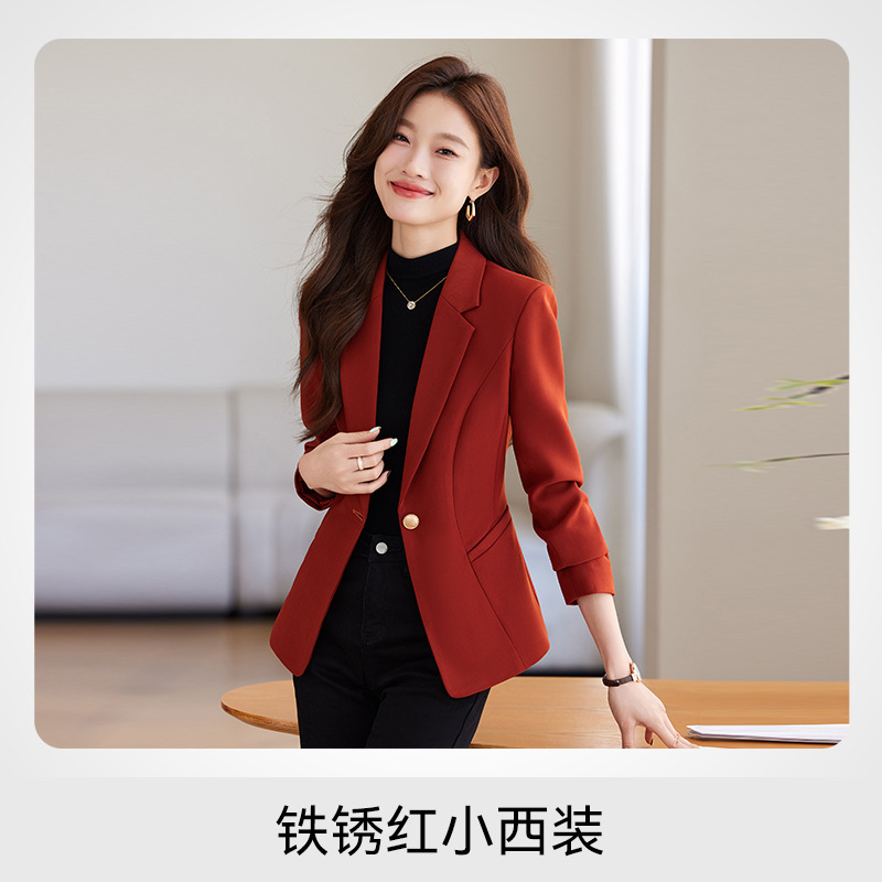 2024新型女性長袖職業スーツ正式服装女性コート作業服8509卸売り|undefined