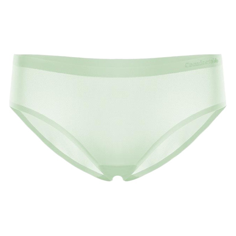 Nueva Piel de hielo ultrafina red ropa interior de seda de hielo sin costuras entrepierna de algodón antibacteriano para mujer hueca transpirable Mediados de cintura calzoncillos