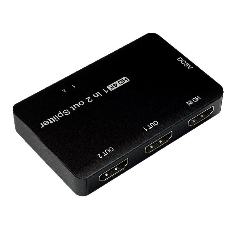 HDMI 1 вход 2 выхода сплиттер 4K высокое разрешение одновременный дисплей одна минута 3 компьютера подключены к телевизору 120Гц высокое разрешение видео сплиттер