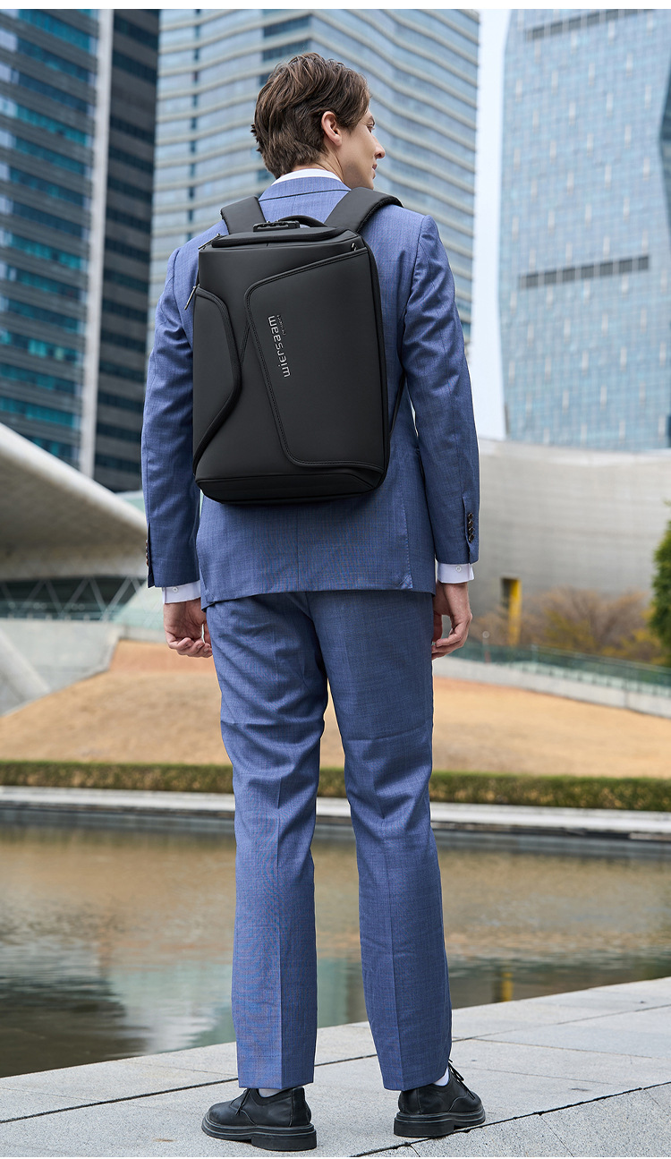 Rucsac de călătorie cu blocare TSA, geantă antifurt pentru laptop de 35 l pentru bărbați și femei, geantă de lucru impermeabilă pentru facultate, port USB, se potrivește computerului de 15 inchi, negru_voghion.com