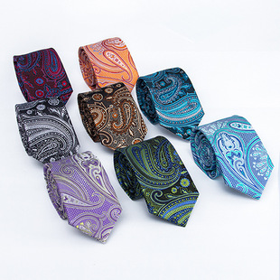 A generation of Origin supply polyester silk jacquard cashew flower tie business formal accessories men's tie
