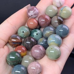 散珠天然アラジン彩玉円珠紋路綺麗アラジンdiyアクセサリーメーカー卸売り