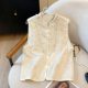 2025 New New New Chinese Vest Vest Milky White Europe and America Sweet Fresh Polyester Other