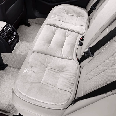 plush rear integrated — Seat cushion, seat cover - audi-flannel-cushion-creamy-white-rear-row-1-pack
