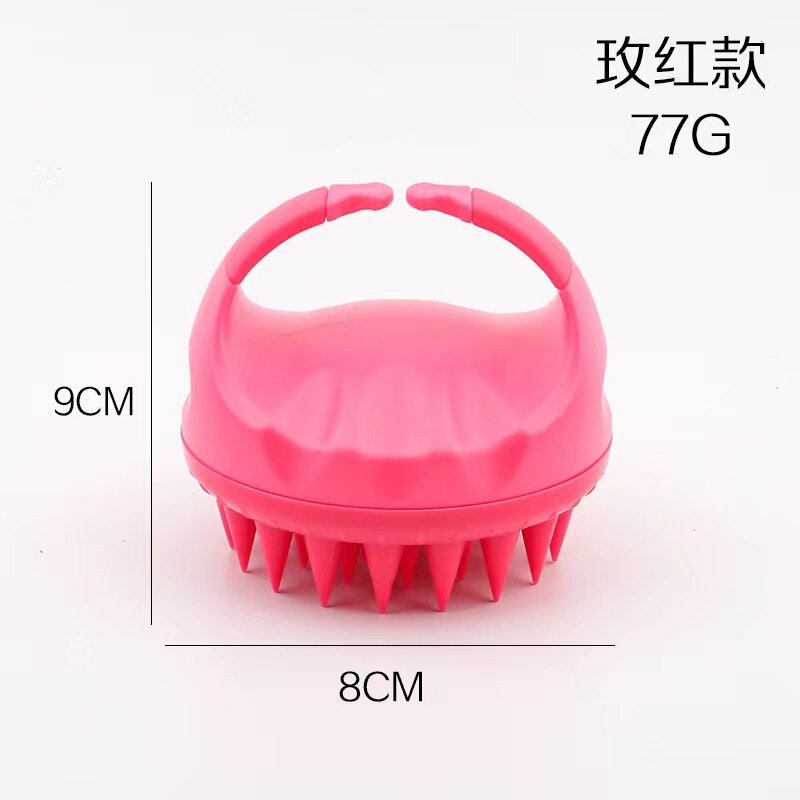 工場の新商品スポットシリカゲル洗髪ブラシギャラリー頭皮マッサージ櫛入浴入浴シリコンブラシ|undefined