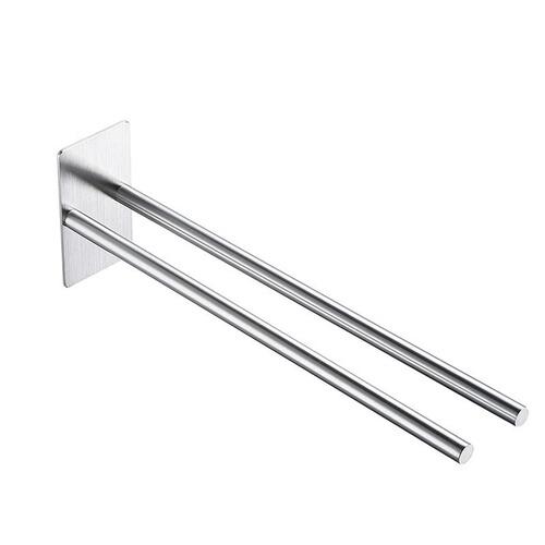 Foreign trade hole-free towel rack 304 stainless steel towel bar Amazon kitchen towel bar bathroom towel hanger