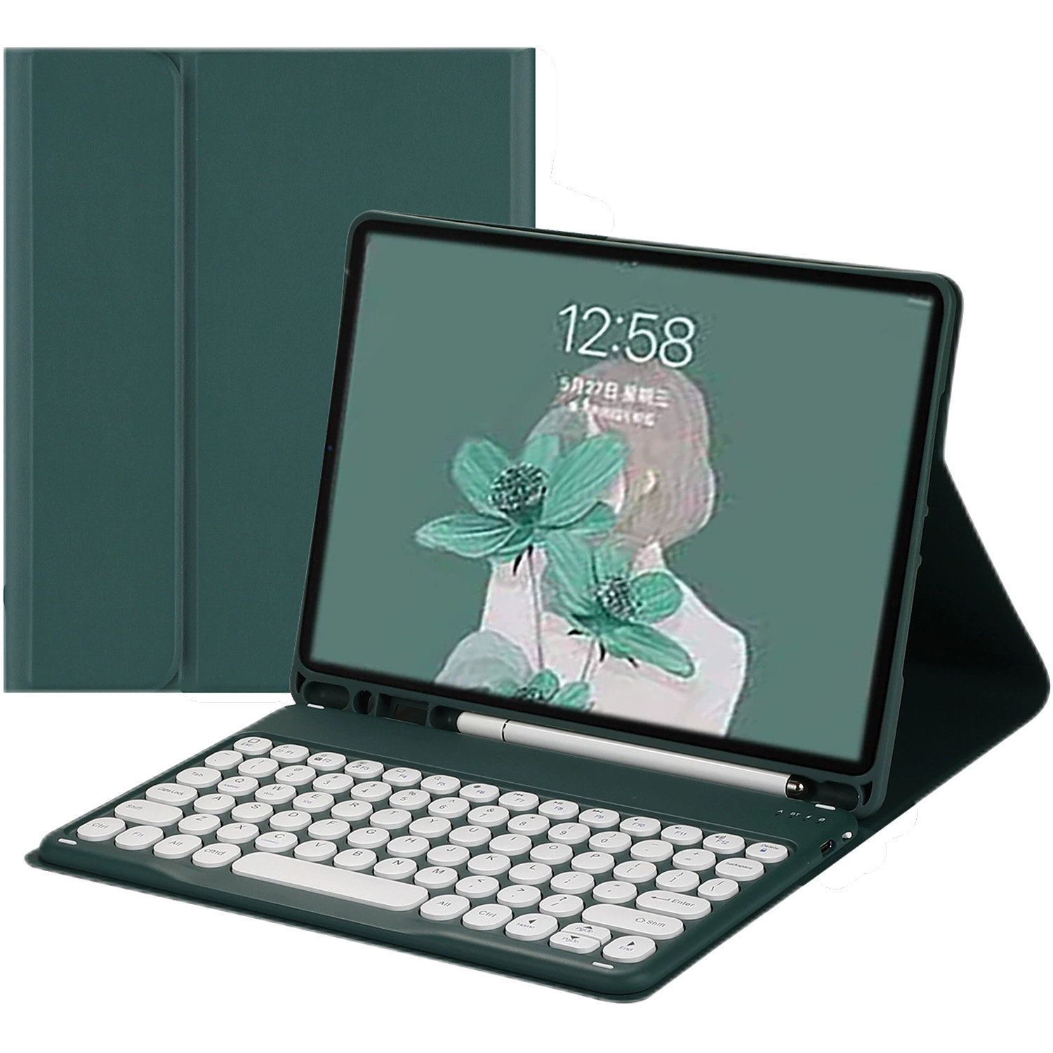 Совместимый с Samsung клавиатура, планшетный защитный чехол, bluetooth, T500