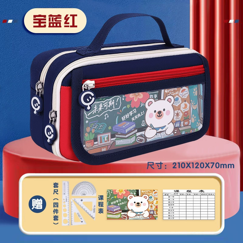 Польный ретро вместительный карандашный чехол в древнем стиле для учеников, мальчиков