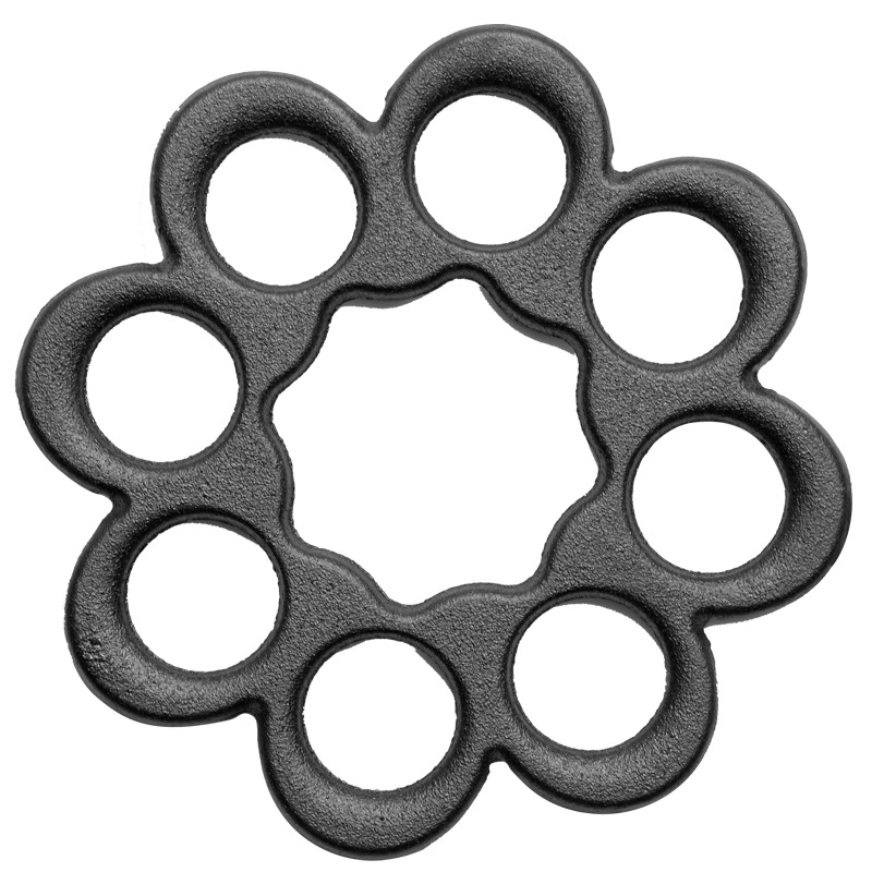 Felicidad pequeña almohadilla de aislamiento de hierro fundido de fundición de hierro moldeado integrado almohadilla de aislamiento anti-escaldado estera de mesa decoración de escritorio