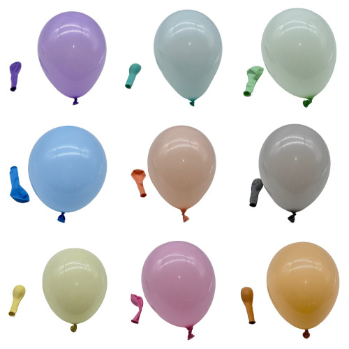 5-inch and 10-inch confetti balloons, thick candy-colored round filled ball-in-ball cute balloons