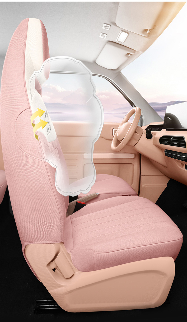Rui Lanlan Balloon Special Cartoon Wear-Resistant Car Seat Cover for All Seasons, Full-Coverage Cushion in Cotton and Linen Fabric