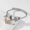 Stone inlay, fashionable zirconium heart-shaped, advanced bracelet, European style, light luxury style, high-quality style