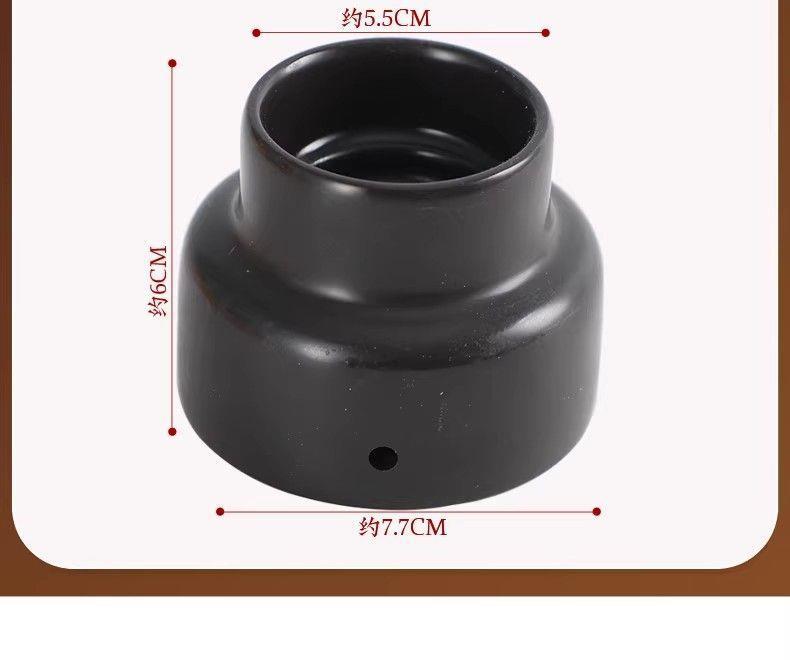 Bian Stone Navel Moxibustion Bowl Set with 140 Moxa Cones Ginger Shield Home Use for Adults and Children in use