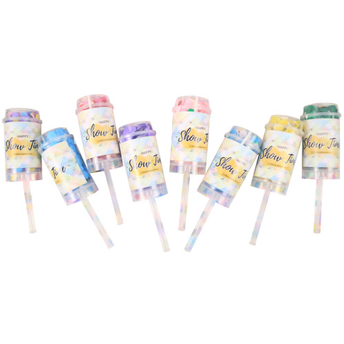 New wedding and birthday party spray tube confetti push and push festival mini small fireworks to create an atmosphere