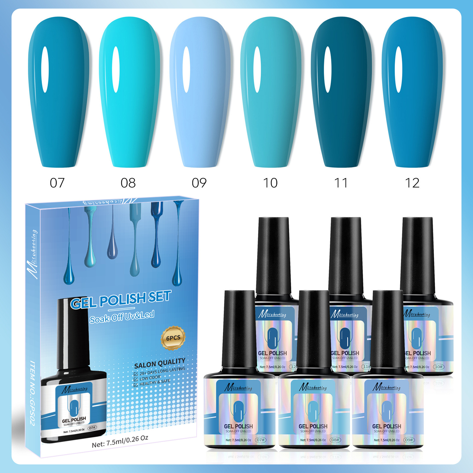 Simple Style Classic Style Commute Solid Color Plastic Nail Polish 1 Set display picture 3