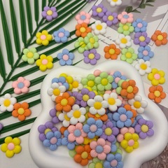 混合マカロンカラー五弁花 diy クリーム接着剤ヘアピン Guka 携帯電話ケース材料パッケージジュエリー樹脂アクセサリー