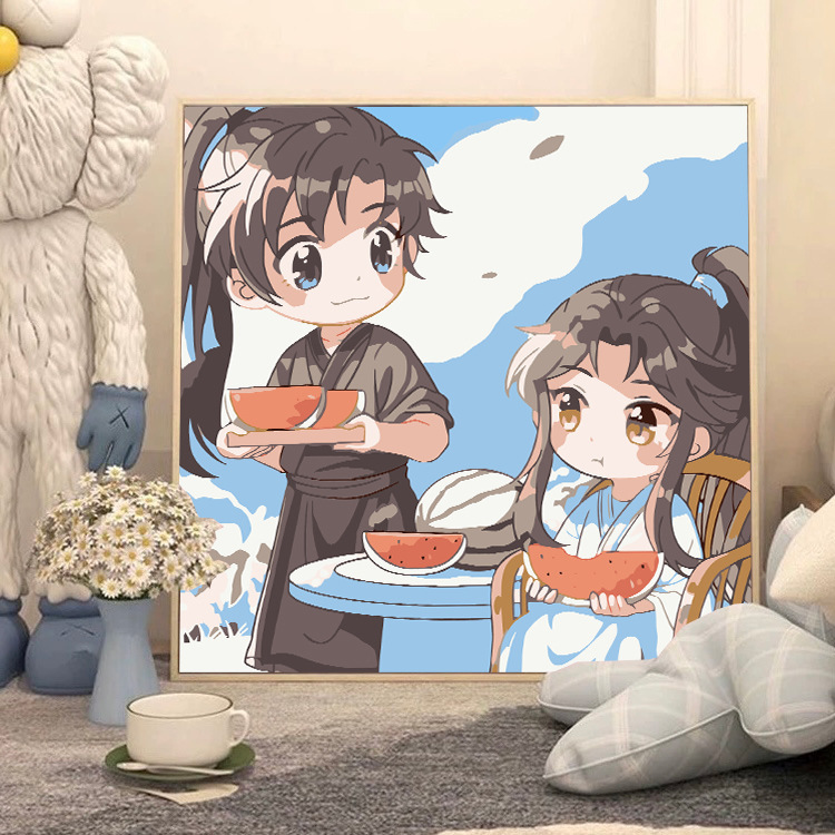 Moaodiantianguan デジタル油絵 diy 手作りデジタル着色漫画アニメーション減圧装飾画メーカー卸売|undefined