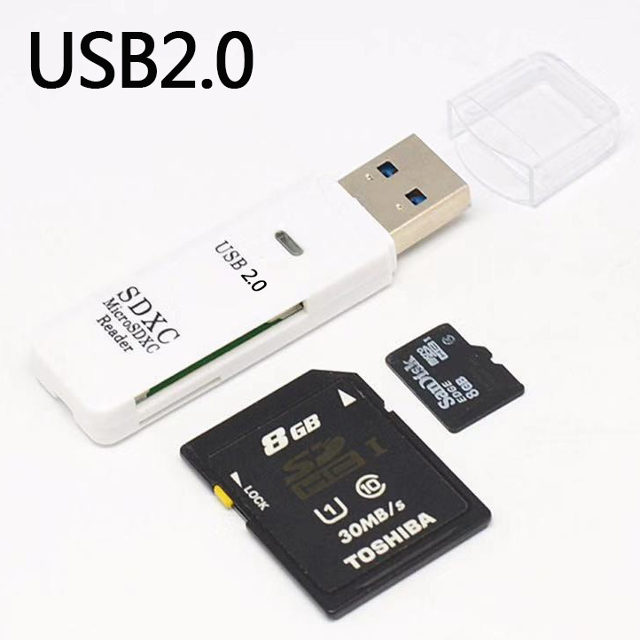 USB3.0カードリーダー高速2-in-1 microSD/TF/SDメモリカードカメラカードリーダー工場卸売|undefined