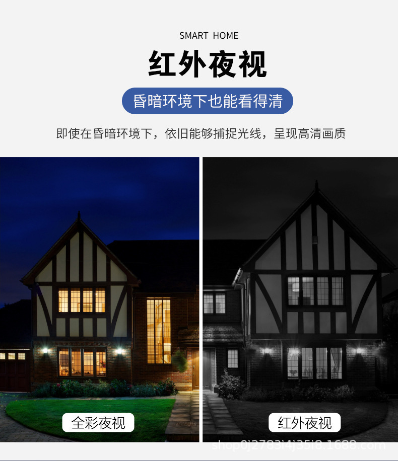Factory Direct E27 Bulb Camera Wireless WiFi Full Color Night Vision HD 360 Degree Panoramic Home Security Monitor