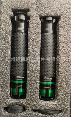Motorcycle Handle Cover — Handlebar Sleeve Rotating Handlebar Glue - black-green
