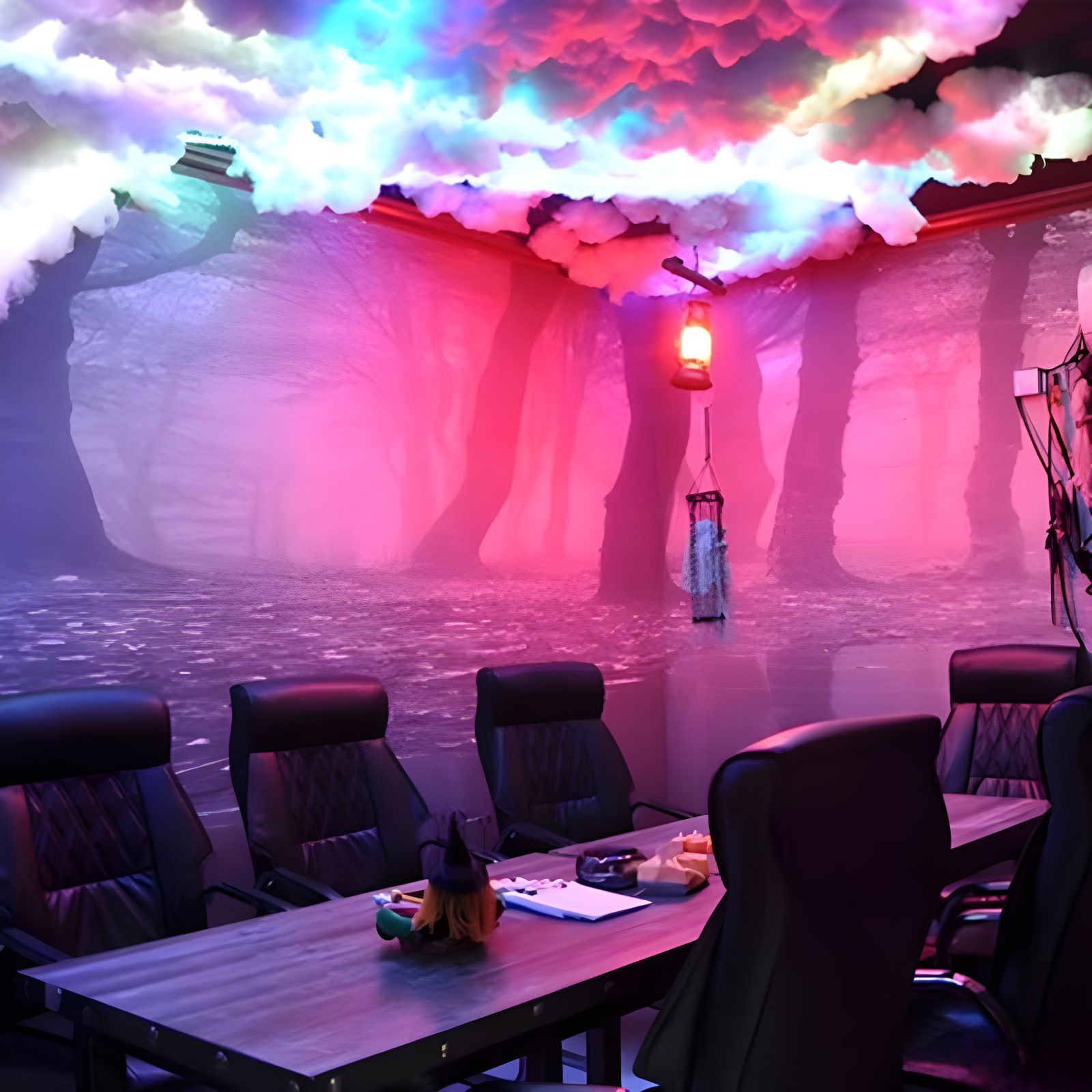 Luz de nube de luz transfronteriza dormitorio LED luz de nube de relámpago guión matar algodón DIY atmósfera de luz de color