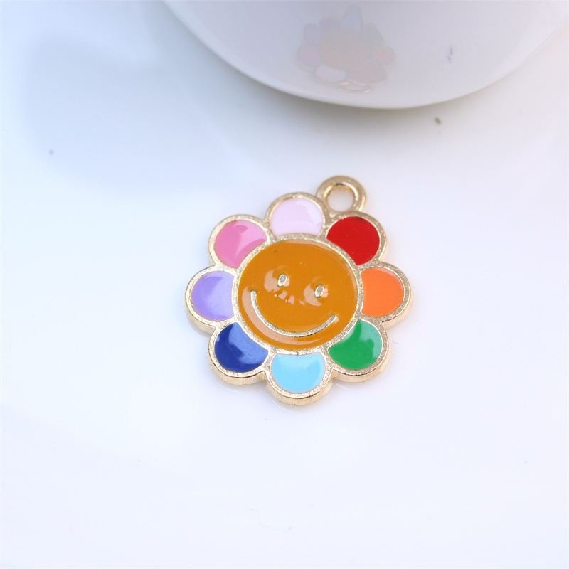 DIYアクセサリー合金滴油虹雲ネックレスイヤリングキーホルダーペンダントメーカー卸売り|undefined