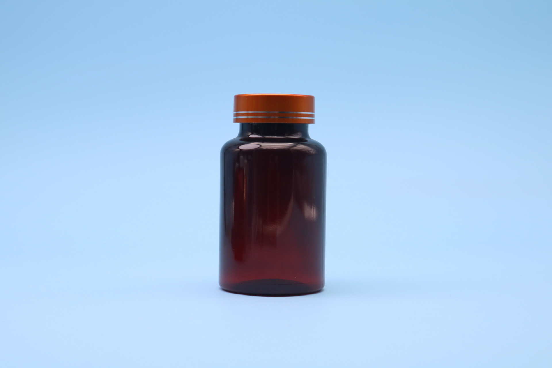 Botella de plástico PET con tapa, botella de grado alimenticio para caramelos en tabletas, tabletas de calcio con aceite de pescado de 100 ml, botella de plástico para vitaminas, botella vacía