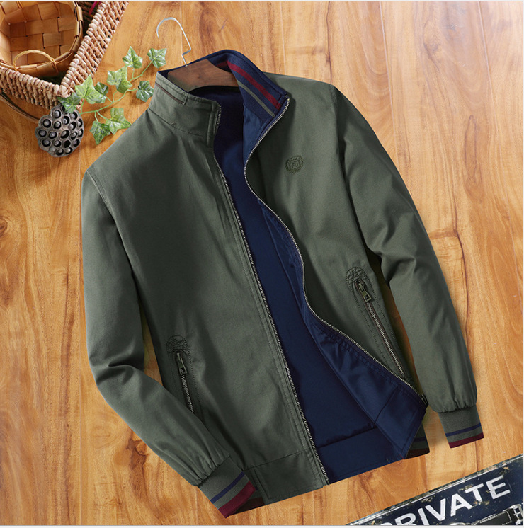 Military Green 019 Standing Collar