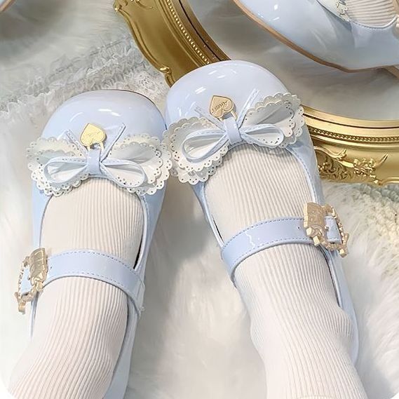 Cute universal Mary Jane shoes with bow