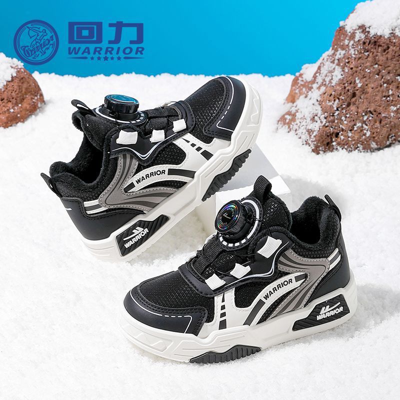 Zapatos infantiles de invierno nuevo 2025 zapatos de algodón para niños con zapatos de lana para niñas zapatos casuales calentadores