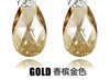 Import crystal earings, earrings, factory direct supply, silver 925 sample