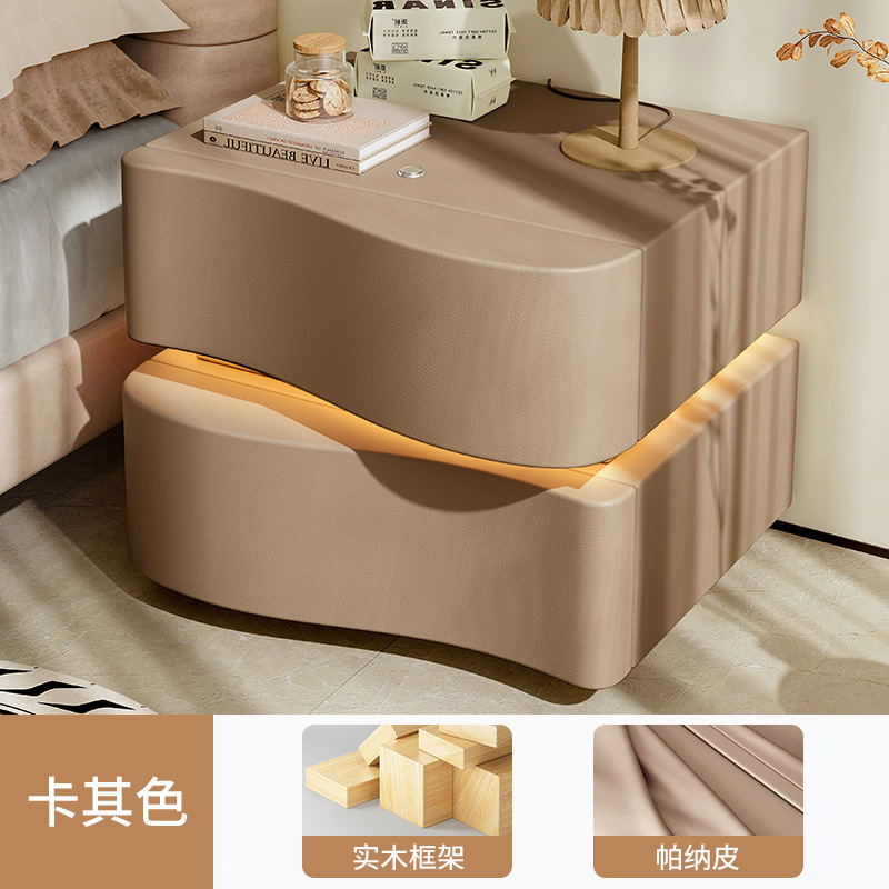 Escritorio de cabezal de cama de madera sólida simple diseñador creativo blanco moderno de lujo ligero de alta calidad dormitorio principal nuevo estilo