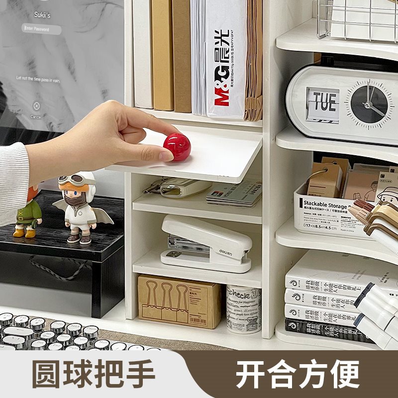 学生寮デスクトップコーナー収納ラックデスクコーナー収納本棚デスクワークステーションデスク改修グッズ|undefined