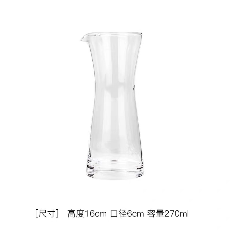Juego de café de un solo producto de estilo japonés, café con leche, exquisito, transparente, simple, resistente al calor, taza de vidrio pequeña, olla para compartir café