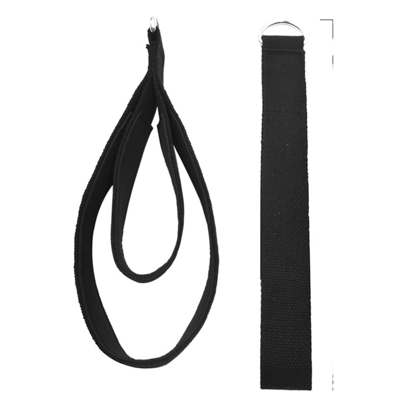 Double Ring Pilates Yoga Ankle Buckle Yoga Double Ring with Handle for Fitness Handle Yoga Foot Buckle Strap