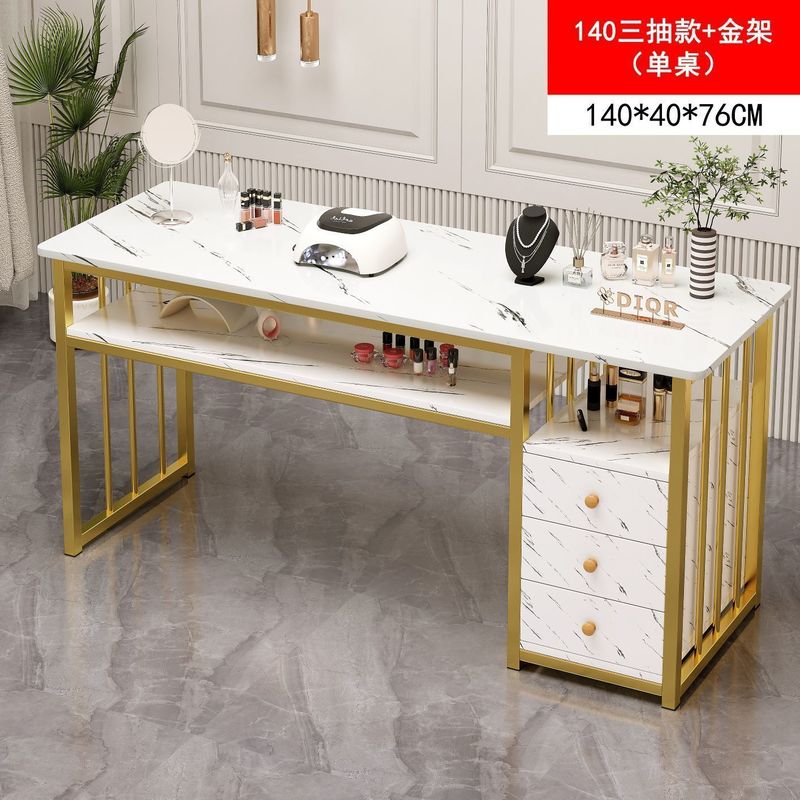 时尚网红美甲桌椅套装简约特价经济型美甲店桌子日式单双人美甲台|undefined